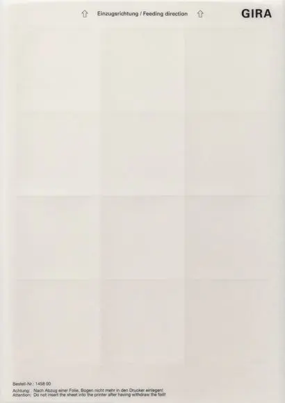 Produktfoto 1 von Beschriftungsbögen 62,0x62,0mm Zubehör