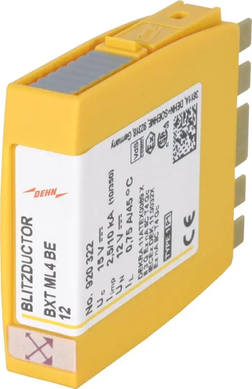 Produktfoto 1 von Kombiableiter-Modul für 4 Einzeladern BLITZDUCTOR XT mit LifeCheck