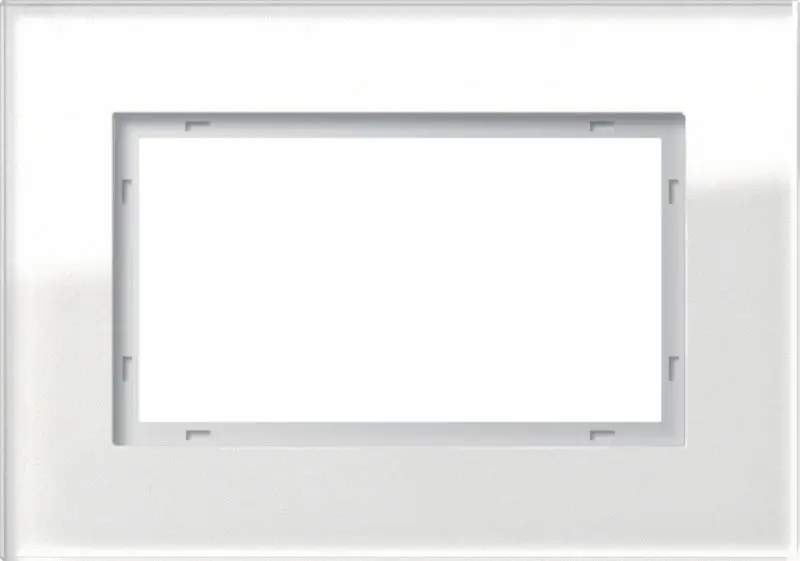 Produktfoto 1 von Abdeckrahmen 1 1 2fach Gira Esprit Glas Weiß