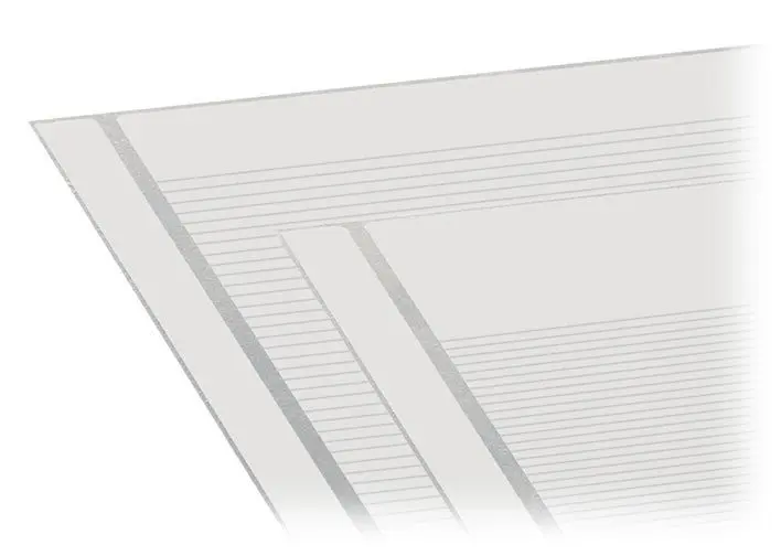 Produktfoto 1 von Beschriftungsstreifen,als Bogen DIN A4, Streifenhöhe 5 mm,weiß