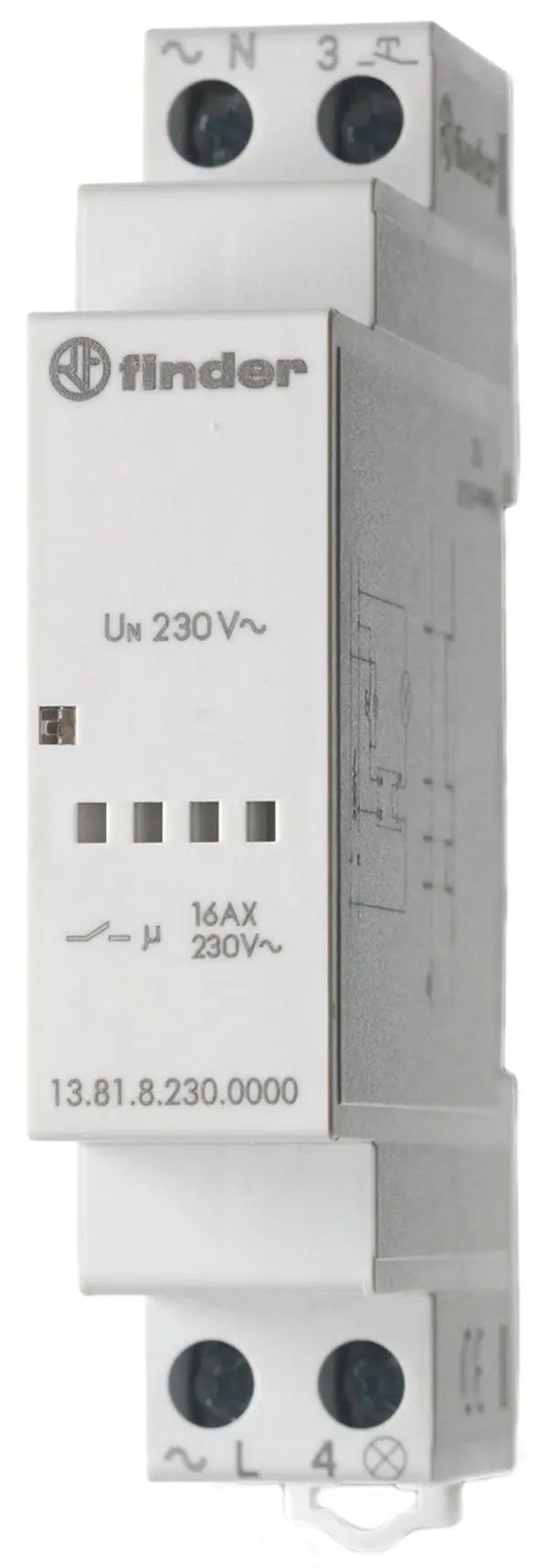 Produktfoto 1 von Stromstoßschalter für Reiheneinbau elektronisch 1S 16A für 230VAC