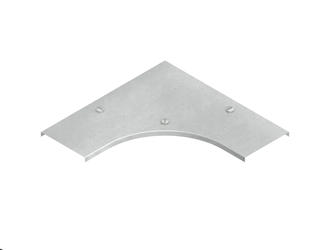 Deckel für Bogen 90°, Breite 604 mm Edelstahl, m.Drehriegelverschluss