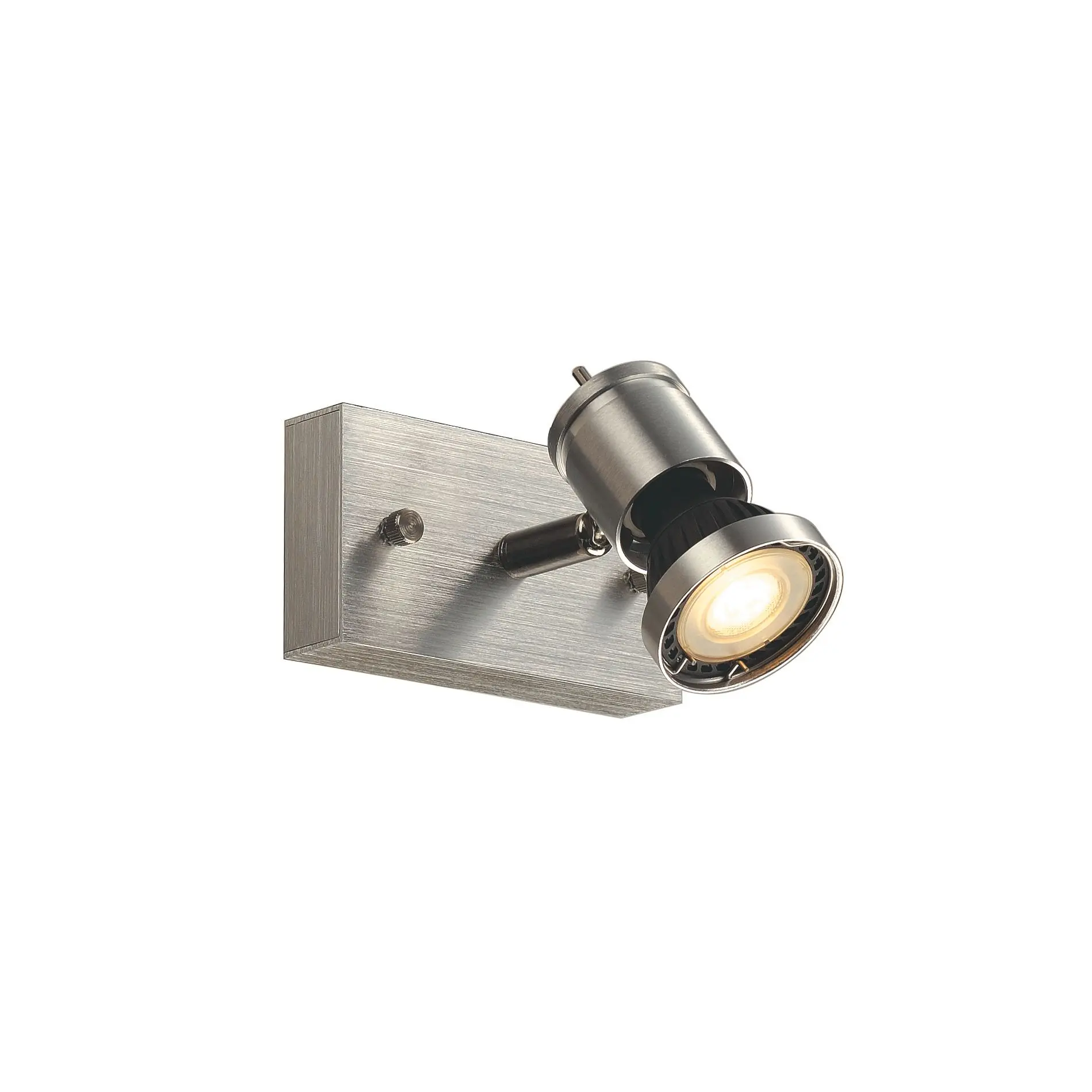 Produktfoto 1 von ASTO I Wand- u.Deckenleuchte alu brushed GU10 Spot max.75W