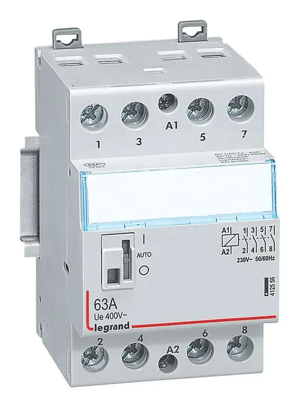 Produktfoto 1 von CX3 Schütz 230V 63A, 4 Schliesser, m.Handschalter