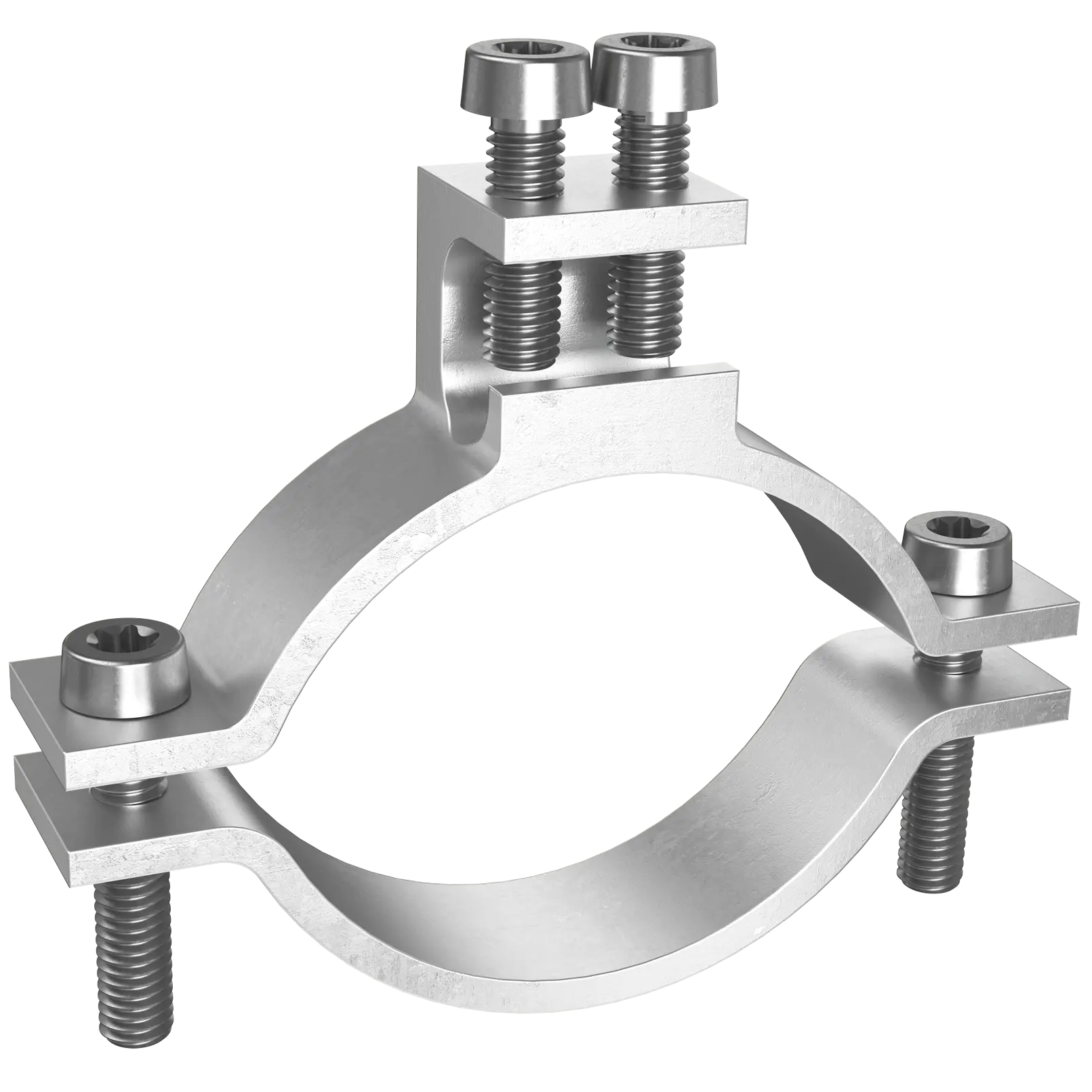 Produktfoto 1 von Erdleitungsbride 1 1/2 - 2Z 47.9-59.6 mm 4 - 50 qmm Seil - Draht D 8 mm