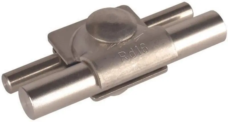 Produktfoto 1 von MV-Klemme NIRO f. Rd 8-10/16mm m. Flachrundschraube u. Mutter