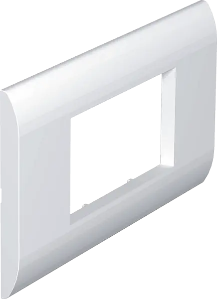 Produktfoto 1 von Abdeckrahmen Modul 45, 2fach 170x86mm, PC, reinweiß, RAL 9010