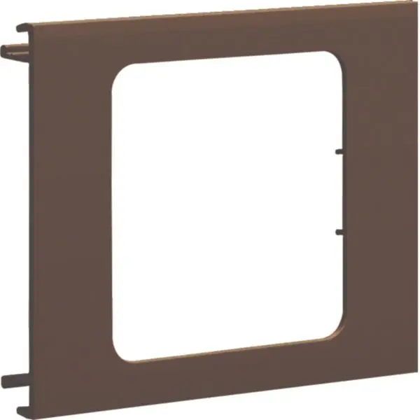 Produktfoto 1 von Blende 1-fach R7 für UP-Einsatz mit Rahmen PVC zu BR Oberteil 100mm braun
