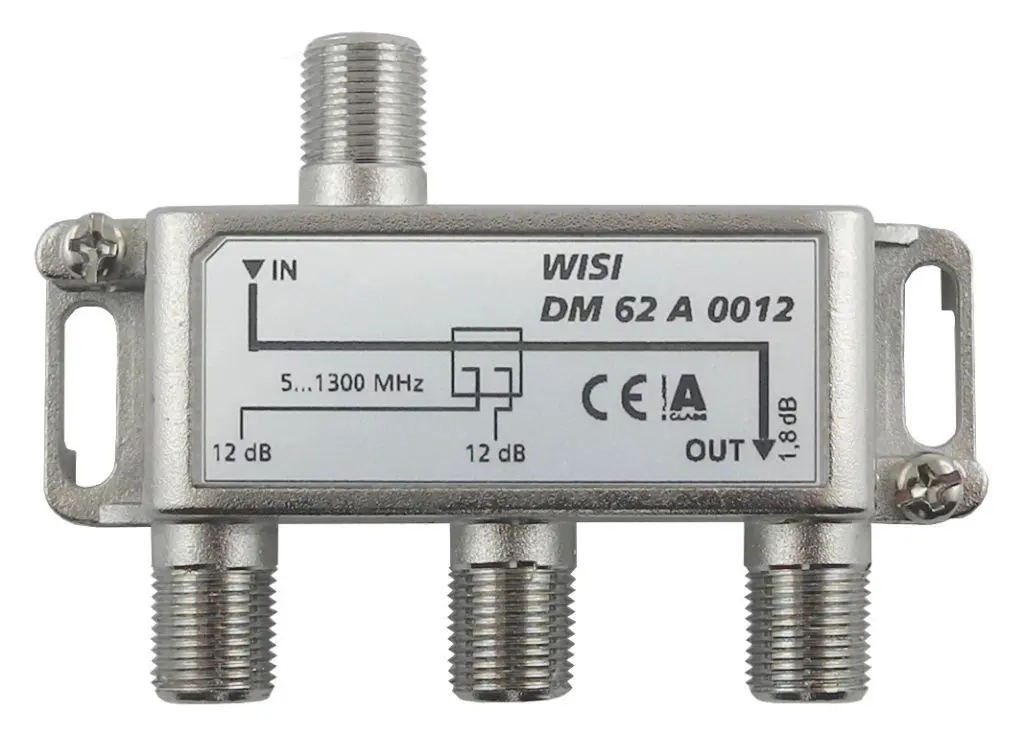 Produktfoto 1 von Abzweiger 2-f 12dB 5...1300MHz Klasse A (+10dB) Intermodulationsfest f.Vodafone