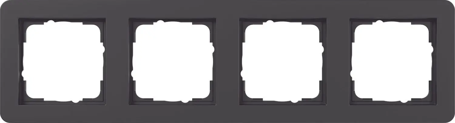 Produktfoto 1 von Abdeckrahmen 4f Gira E1 Schwarz m