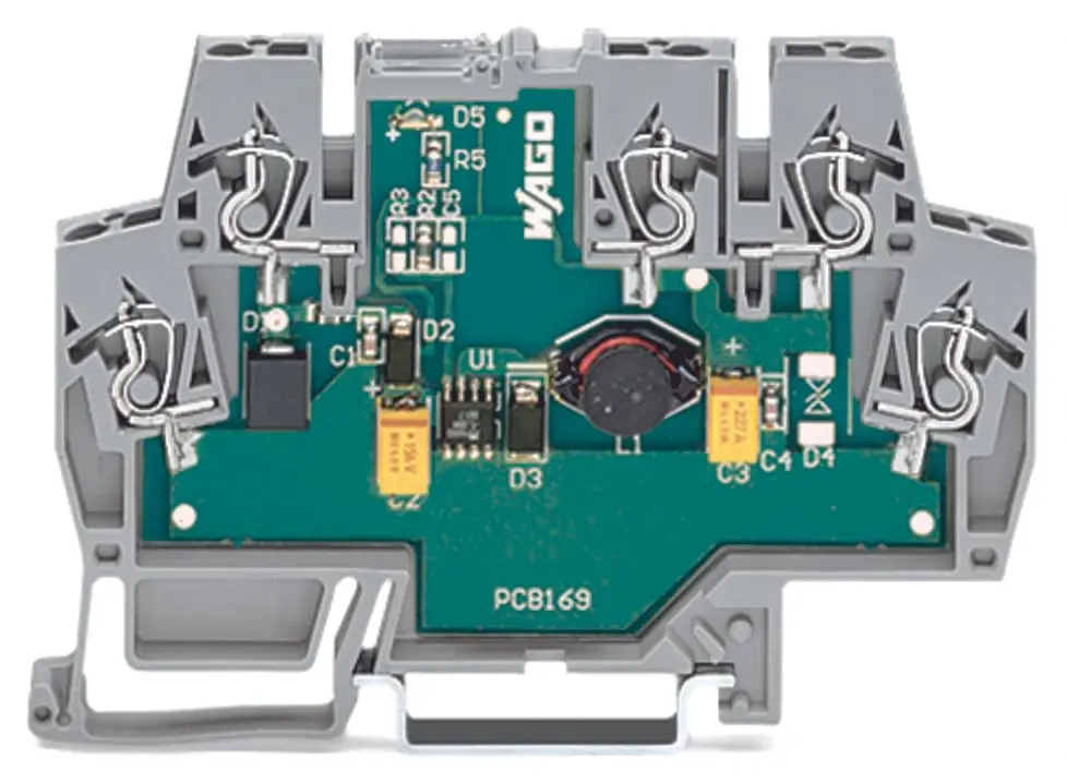 Produktfoto 1 von DC-DC-Wandler,Eingangsspannung DC 24 V,Ausgangsspannung DC 5 V,grau