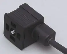 Produktfoto 1 von Ventilstecker Bauform A <24VAC 5m PUR Gehäuse PP FKM IP67