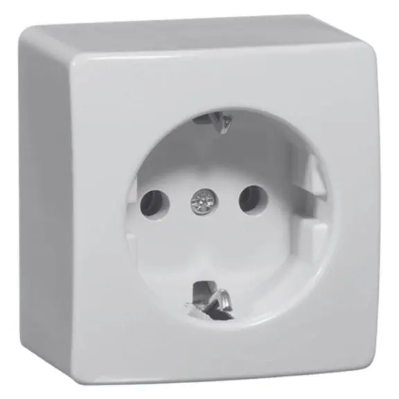 Produktfoto 1 von Steckdose SCHUKO, weiß