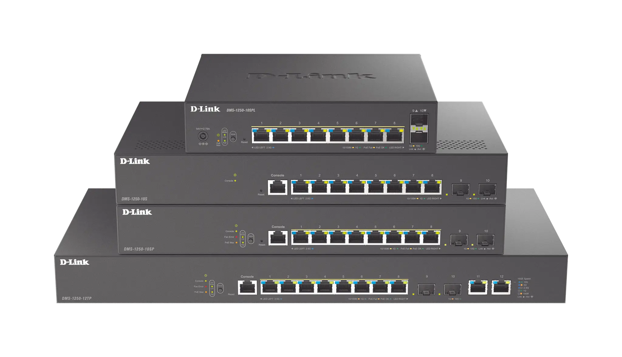 10-Port PoE Multi-Gigabit Smart Managed Switch 8x 100M/1000M/2,5Gbit/s PoE