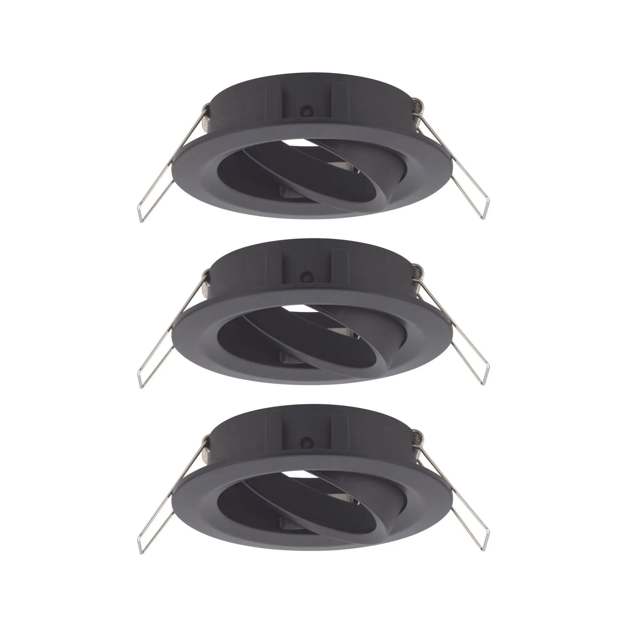 Produktfoto 1 von EBL Choose 3er Spot schwenkbar max 3x10W 230V 51mm Schwarz matt Alu