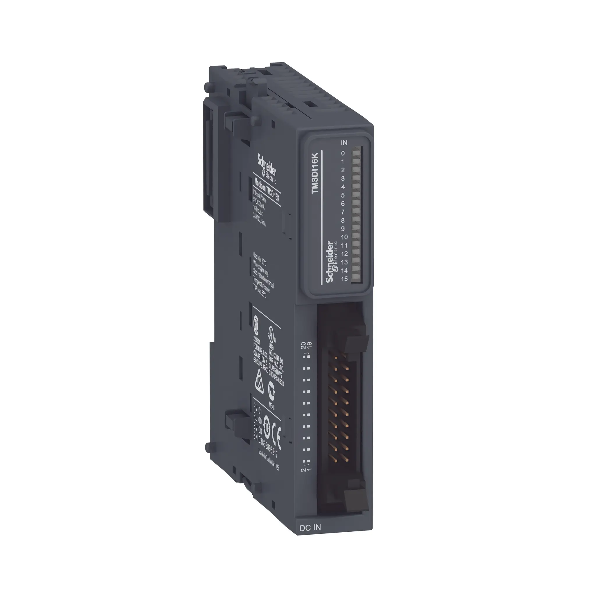 Produktfoto 1 von E/A-Erweiterung TM3 EA-Modul 16 digitale Eingänge HE10-anschluss
