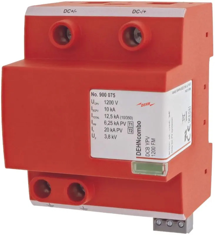 Produktfoto 1 von Kombiableiter DEHNcombo YPV FM für Photovoltaik-Systeme bis 1200V DC