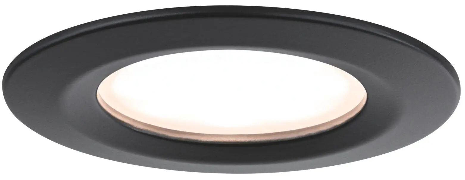 Produktfoto 1 von EBL Set Nova Plus Coin dim rund starr 3x6,5W 2700K 230V 51mm Schwarz matt/Alu