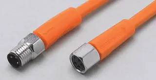 Produktfoto 1 von Verbindungskabel <50VAC 0,3m PVC Gehäuse PVC orange EPDM IP65/67-69K