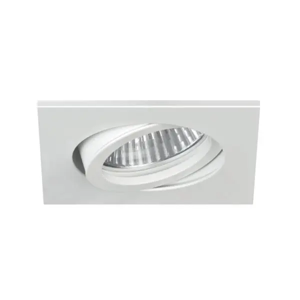 Produktfoto 1 von HV Einbauleuchte eckig 1xGU10, Mat.Alu, weiß, max.50W