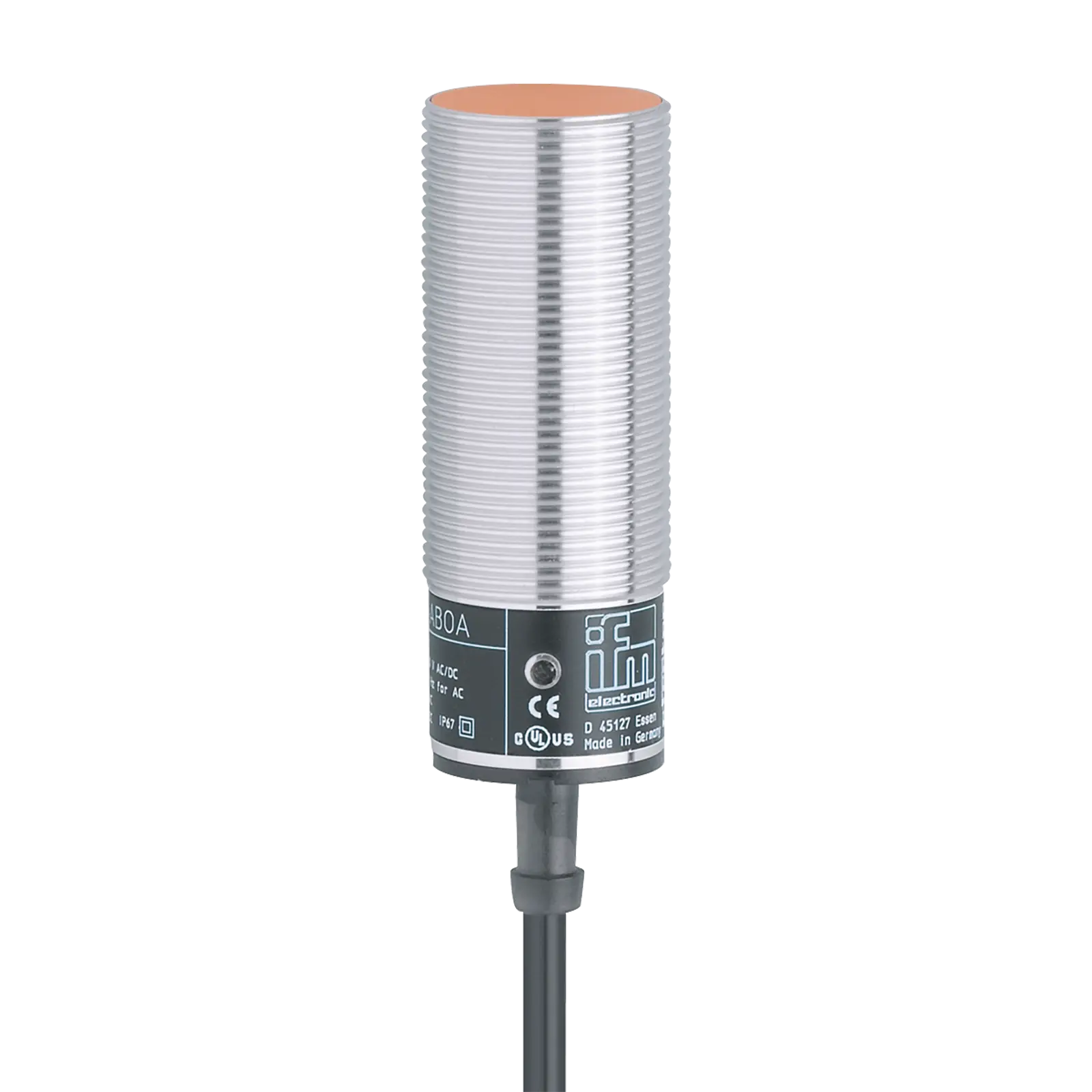 Produktfoto 1 von Ind.Sensor M30x1,5 L=81 Sn=10mm bündig S DC PNP 0,5m PVC AMP IP67 3L 250Hz