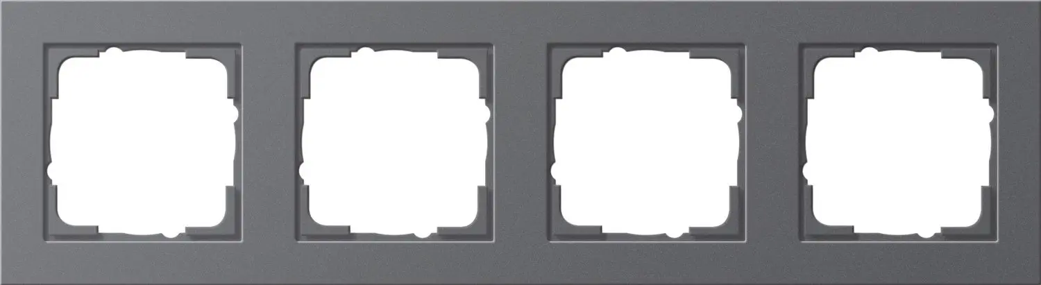 Produktfoto 1 von Abdeckrahmen 4fach E2 anthrazit