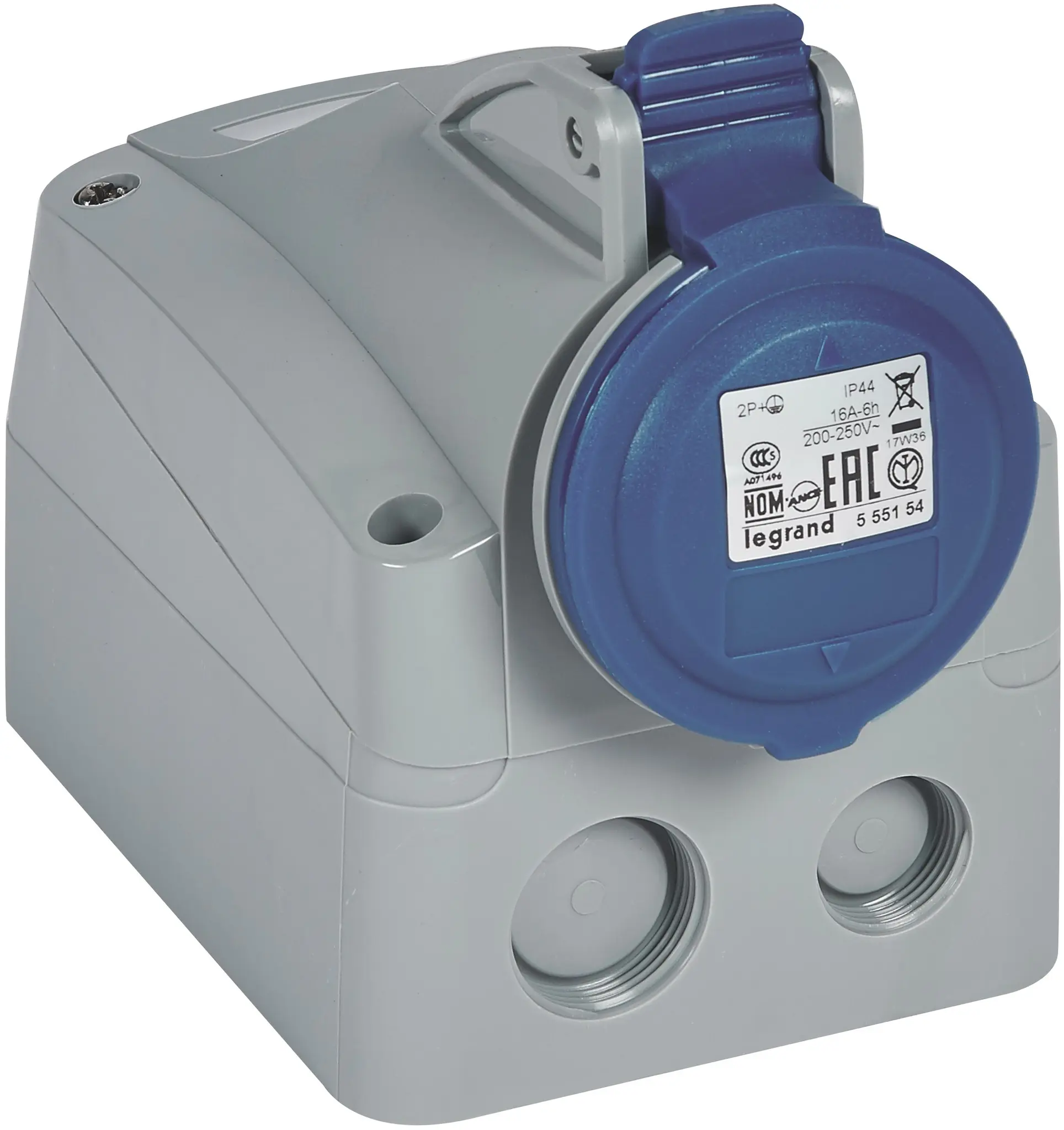 Produktfoto 1 von CEE- Steckdose AP 3P 16A 230V BL IP44