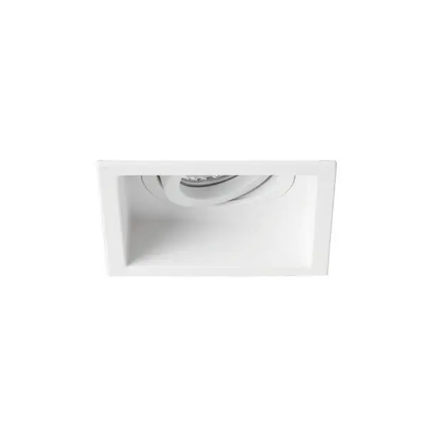 Einbaumodul quadratisch, strukturweiss,