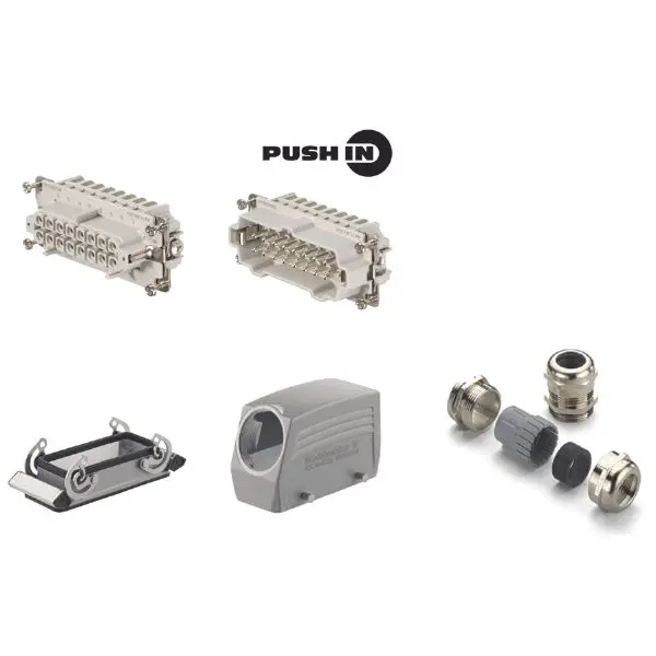 Produktfoto 1 von HDC-Kit, HE, BG: 4, Pole: 6, Schraubanschluss, 500 V, 16 A, Metrisch