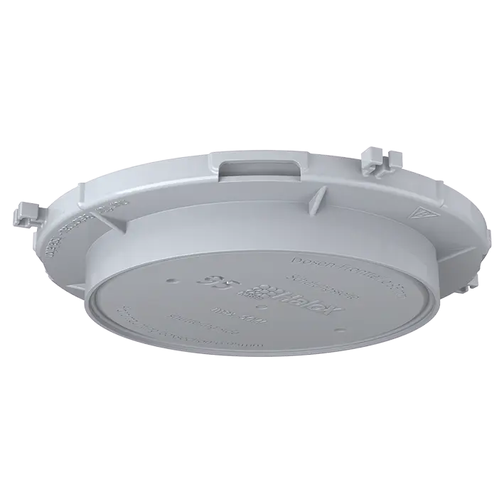 Produktfoto 1 von Einbaugehäuse, HaloX 100 Frontteil Deckenauslass Ø95mm f.Ortbeton