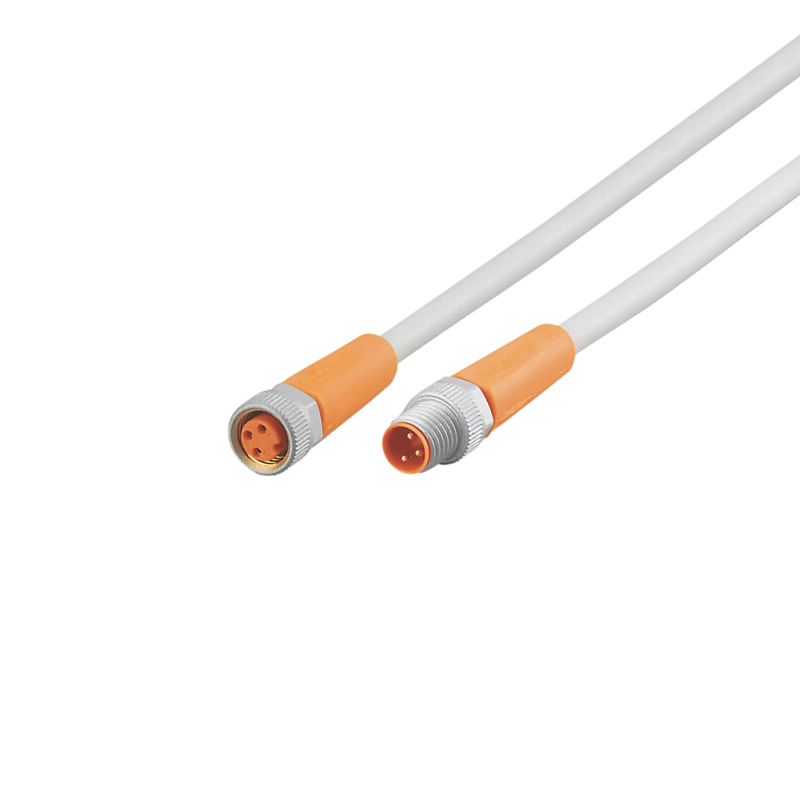 Produktfoto 1 von Verbindungskabel <50VAC 0,3m PUR Gehäuse TPU orange FKM IP65/67-69K