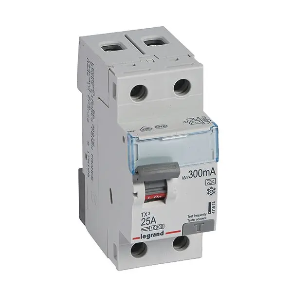 Produktfoto 1 von TX3 FI-Schalter 25A, 2-polig, 300mA, Typ A, 230VAC, 2TE