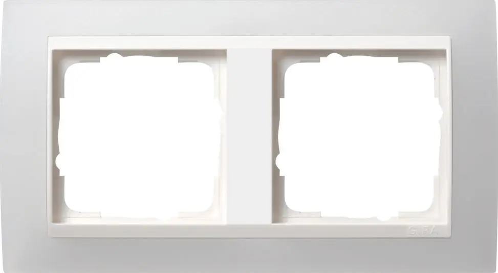 Produktfoto 1 von Abdeckrahmen 2fach f.reinweiß Event Opak weiß