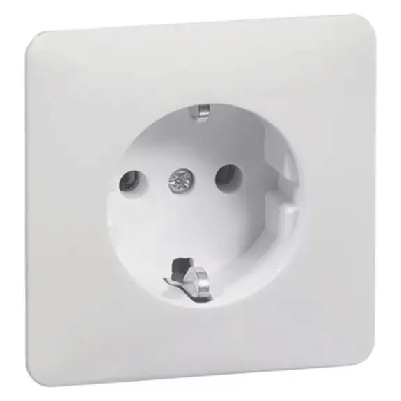 Produktfoto 1 von Steckdose SCHUKO, reinweiß, Meldekontakt