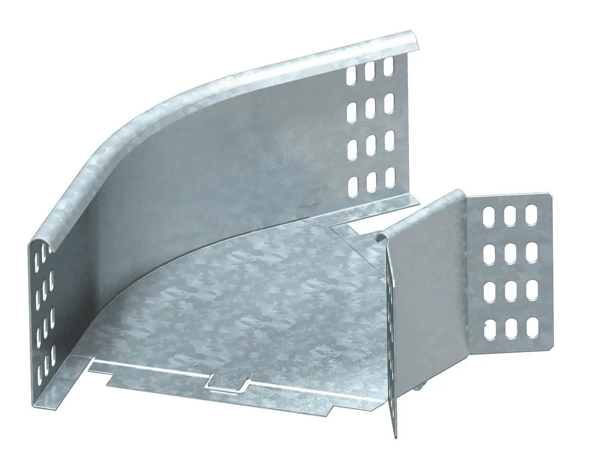 Produktfoto 1 von Bogen 45° horizontal,mit Winkelverbinder 110x100, St, FT