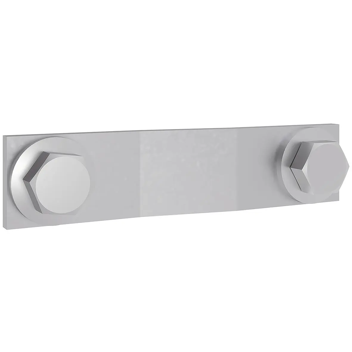 Produktfoto 1 von PEN-Brücke CU vernickelt 30x5x130mm mit Befestigungsschrauben