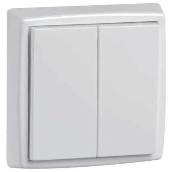 Produktfoto 1 von EnOcean Easyclick Wandsender 61 x 61mm, 4 Kanal, reinweiß, neutral
