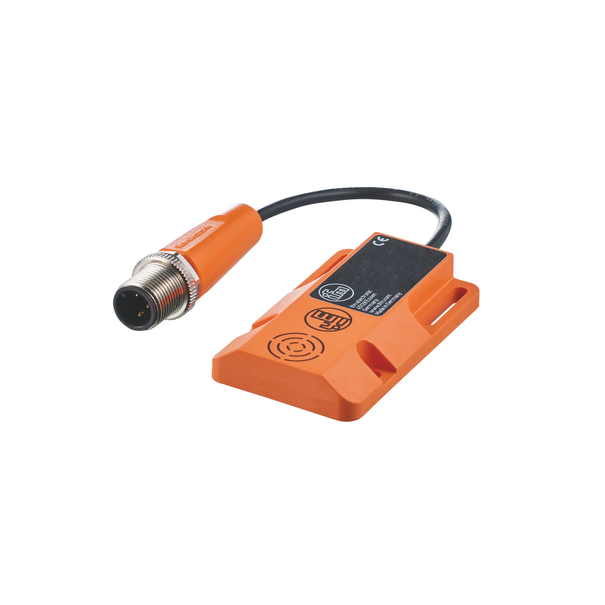 Produktfoto 1 von Ind.Sensor 60x36x10 Sn=8mm n.bündig S DC PNP 0,2m PVC M12 IP67 3L 300Hz