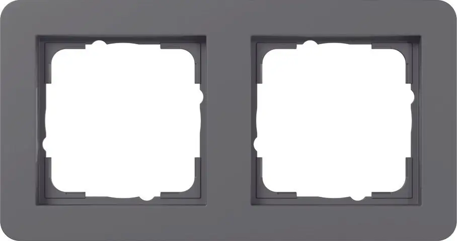 Produktfoto 1 von Abdeckrahmen 2f Gira E1 Anthrazit