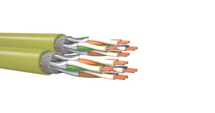 MegaLine® F10-125 S/FTP, Cat.7A, DX, 1300 MHz 2x(4x2xAWG 22/1 PiMF)
