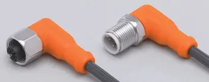 Produktfoto 1 von Verbindungskabel <60VAC 0,3m PUR Gehäuse TPU orange FKM IP67 hfr