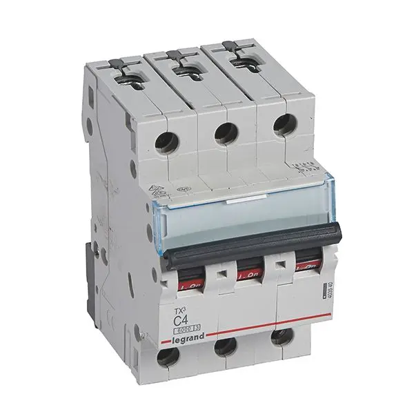 Produktfoto 1 von TX3 LS-Schalter C-Char. 4A, 3-polig, 6kA, 400VAC, 3TE