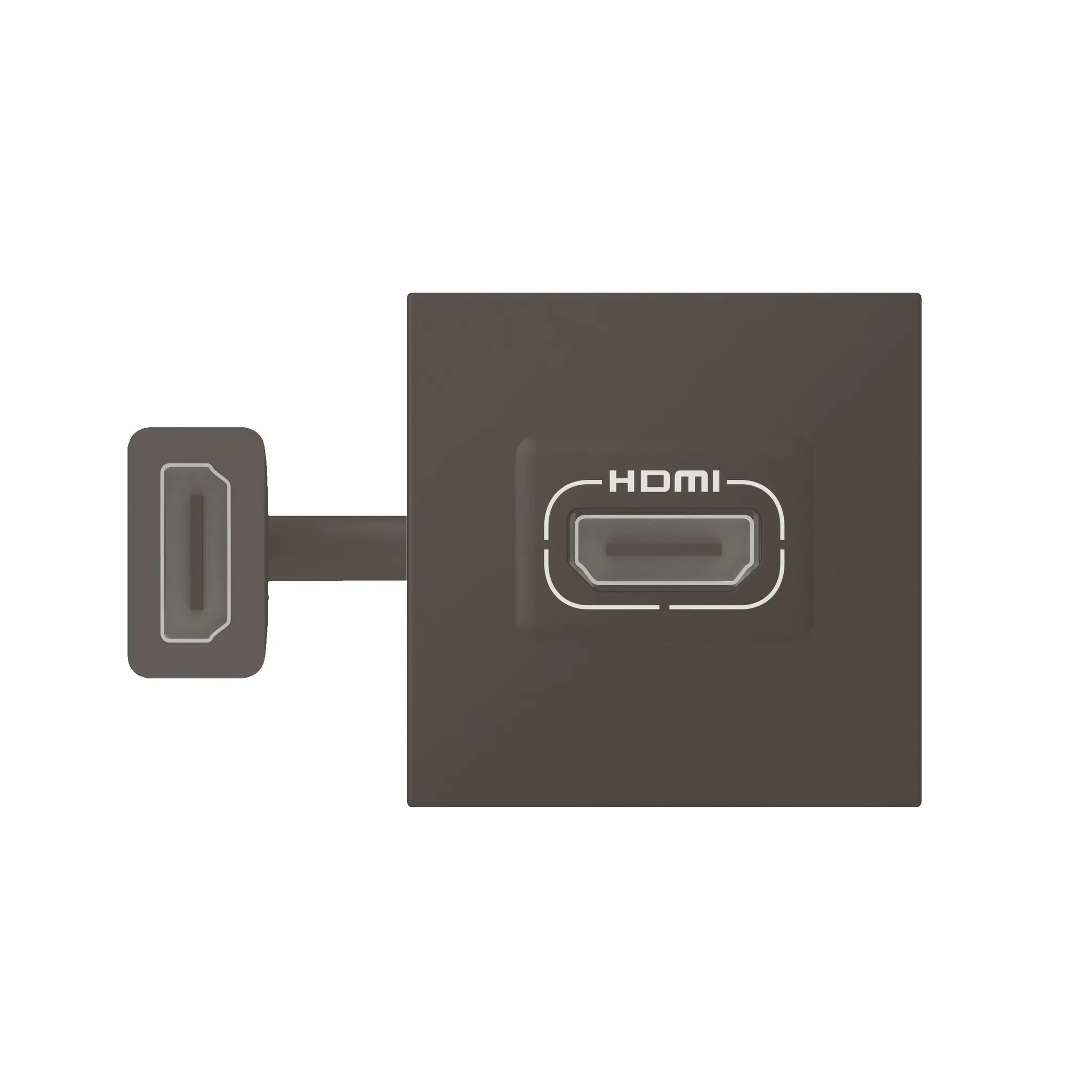 Produktfoto 1 von Mosaic Einsatz HDMI Typ A, 2 mod, inklusive 15 cm Anschlusskabel Schwarz
