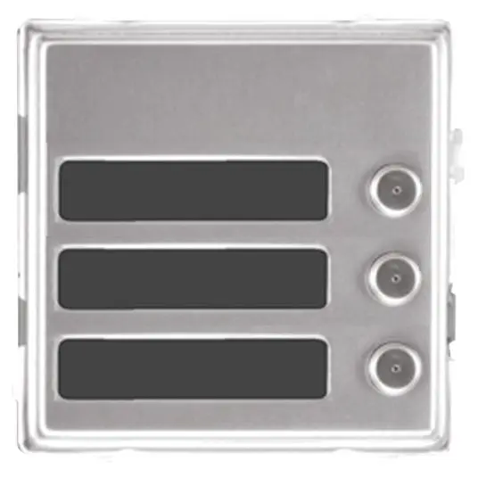 Produktfoto 1 von Tastenfeld Sinthesi S2 3 Klingeltaster max. 24V 1,0A Beleuchtung grün