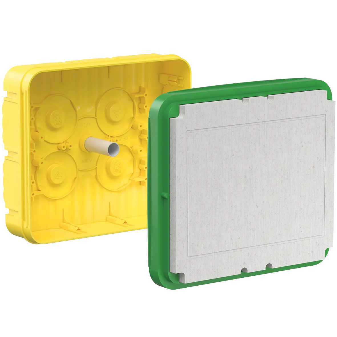 Produktfoto 1 von Universal-Einbaugehäuse 250 x 220 x 90 mm mit Mineralfaserplatte