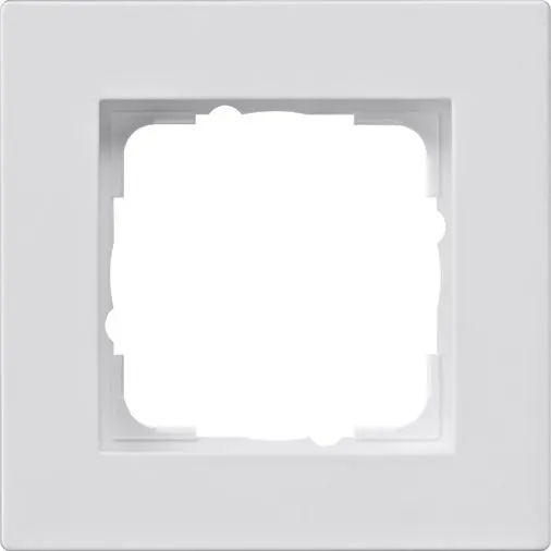 Produktfoto 1 von Abdeckrahmen 1f flach Gira E2 Reinweiß