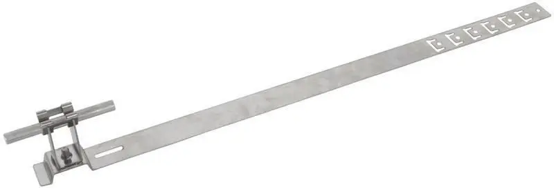 Produktfoto 1 von Dachleitungshalter UNIgrip NIRO H 32mm Rd 8mm m. geprägt. Strebe L 475mm