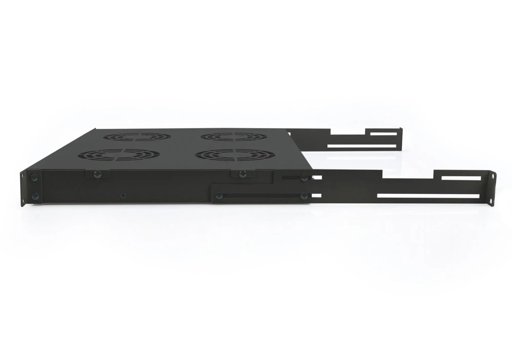 Produktfoto 1 von Dachlüftereinheit f.483mm 19z-Installat. 2 Lüfter Thermostat 552cbm zirk./h sw