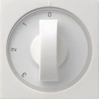 Produktfoto 1 von Abdeckung Knebel 3-Stufen 0/1/2/3 System 55 reinweiß matt