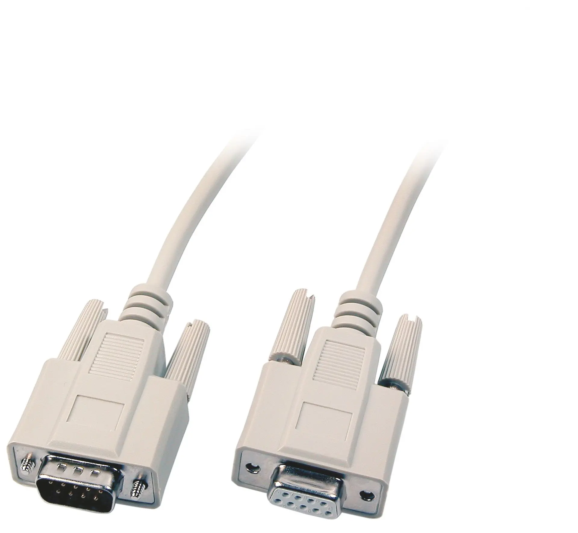 Produktfoto 1 von Datenkabel seriell 1:1 2m Stecker/Buchse DB9pol